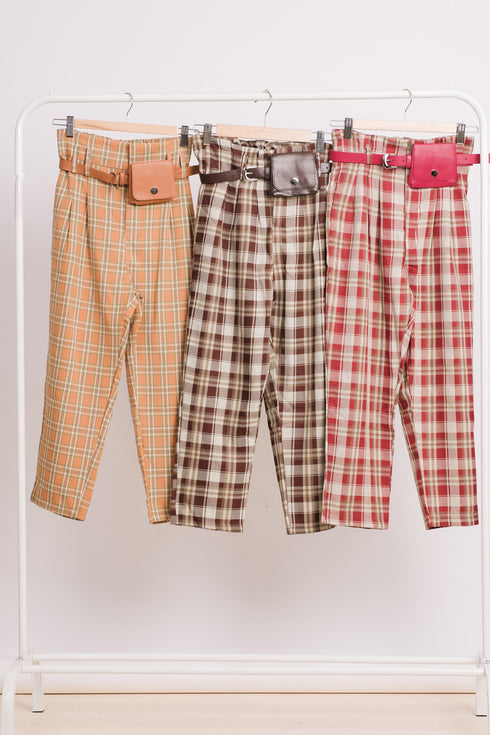 Femme Pants with Belt Bag